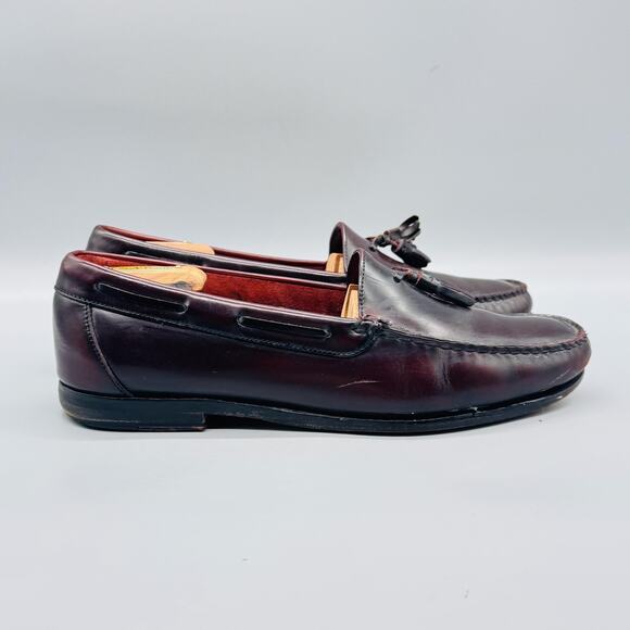 Cole Haan Shoes Mens 10 Brown Leather City Tassel Loafers Dress Moc Toe Classic